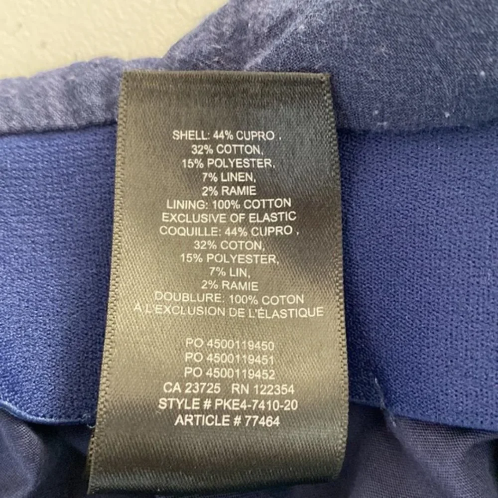 Aritzia Wilfred Navy Pursuit Faux Wrap Mini Skirt Size S - Picture 9 of 9